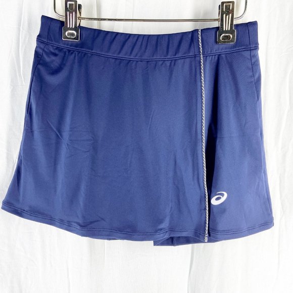 Asics Womens Navy Dark Blue Tennis Skort Size S - Picture 1 of 7